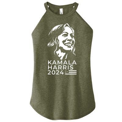 Kamala Harris Face Portrait 2024 Women’s Perfect Tri Rocker Tank