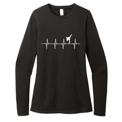 Karate Heartbeat For Martial Artists Womens CVC Long Sleeve Shirt