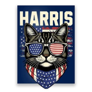 Kamala Harris For President 2024 Funny Cat Lady Graphic Poster