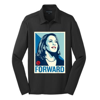 Kamala Harris Forward Silk Touch Performance Long Sleeve Polo