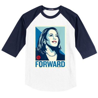 Kamala Harris Forward Baseball Sleeve Shirt