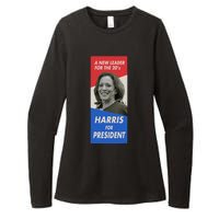 Kamala Harris For President 2024 Harris Retro Vintage Poster Womens CVC Long Sleeve Shirt