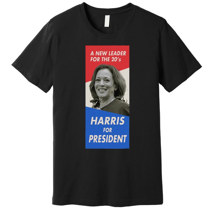 Kamala Harris For President 2024 Harris Retro Vintage Poster Premium T-Shirt