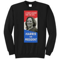 Kamala Harris For President 2024 Harris Retro Vintage Poster Tall Sweatshirt