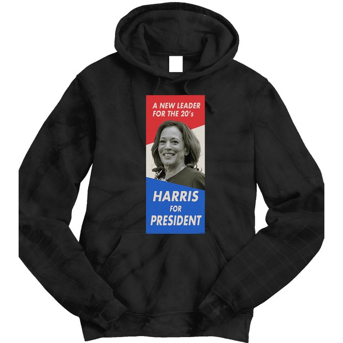 Kamala Harris For President 2024 Harris Retro Vintage Poster Tie Dye Hoodie