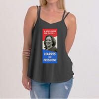 Kamala Harris For President 2024 Harris Retro Vintage Poster Women's Strappy Tank