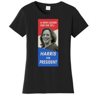 Kamala Harris For President 2024 Harris Retro Vintage Poster Women's T-Shirt