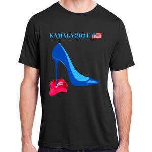 Kamala Harris For President 2024 High Heel Crushed Maga Hat Adult ChromaSoft Performance T-Shirt