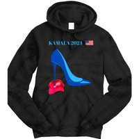 Kamala Harris For President 2024 High Heel Crushed Maga Hat Tie Dye Hoodie