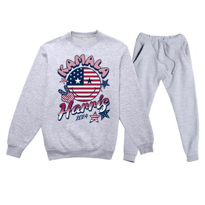 Kamala Harris For President 2024 Premium Crewneck Sweatsuit Set