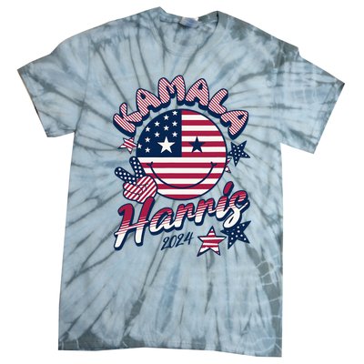 Kamala Harris For President 2024 Tie-Dye T-Shirt