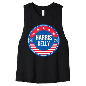 Kamala Harris For President Mark Kelly For Vice President Women's Racerback Cropped Tank