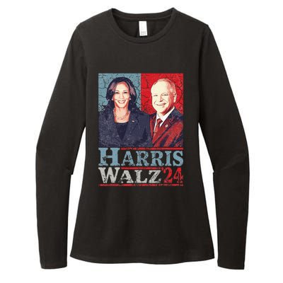 Kamala Harris Forward 2024 Kamala Harris Tim Waltz Forward Womens CVC Long Sleeve Shirt