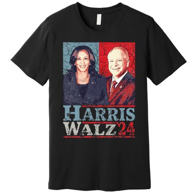 Kamala Harris Forward 2024 Kamala Harris Tim Waltz Forward Premium T-Shirt