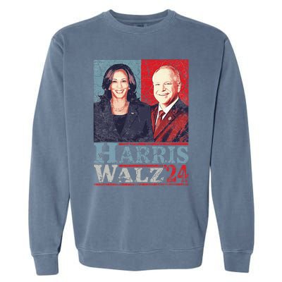 Kamala Harris Forward 2024 Kamala Harris Tim Waltz Forward Garment-Dyed Sweatshirt