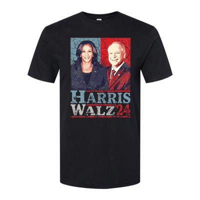 Kamala Harris Forward 2024 Kamala Harris Tim Waltz Forward Softstyle CVC T-Shirt