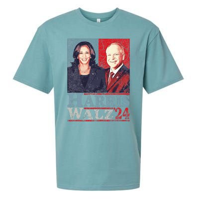 Kamala Harris Forward 2024 Kamala Harris Tim Waltz Forward Sueded Cloud Jersey T-Shirt