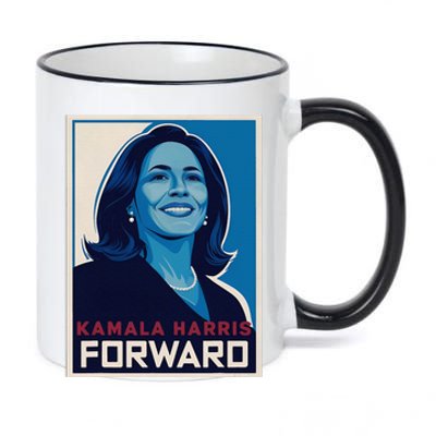 Kamala Harris Forward 2024 11oz Black Color Changing Mug