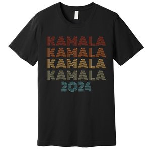 Kamala Harris For President 2024 Retro Campaign Premium T-Shirt