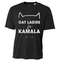 Kamala Harris For President 2024 Cute Cat Mom Cat Lover Cooling Performance Crew T-Shirt