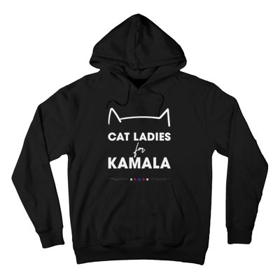 Kamala Harris For President 2024 Cute Cat Mom Cat Lover Hoodie