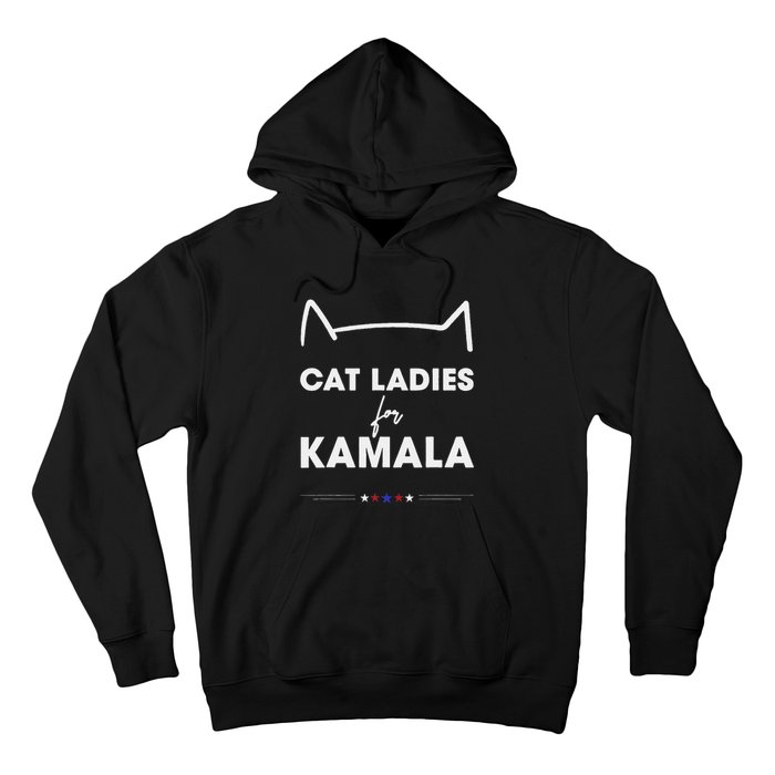 Kamala Harris For President 2024 Cute Cat Mom Cat Lover Hoodie