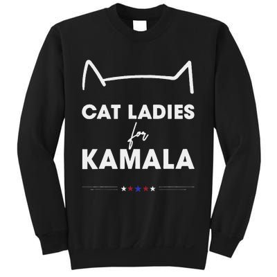 Kamala Harris For President 2024 Cute Cat Mom Cat Lover Sweatshirt