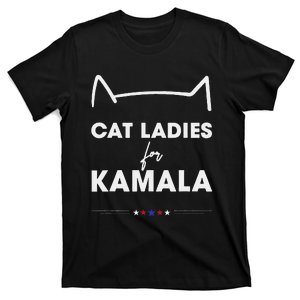 Kamala Harris For President 2024 Cute Cat Mom Cat Lover T-Shirt