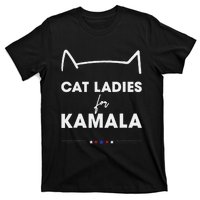 Kamala Harris For President 2024 Cute Cat Mom Cat Lover T-Shirt