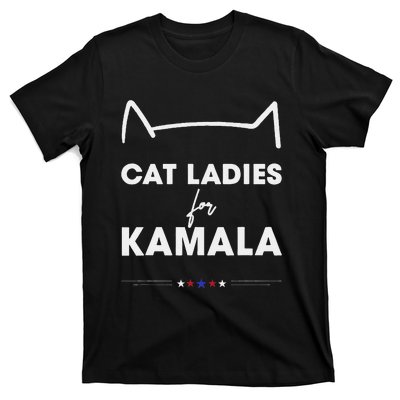 Kamala Harris For President 2024 Cute Cat Mom Cat Lover T-Shirt