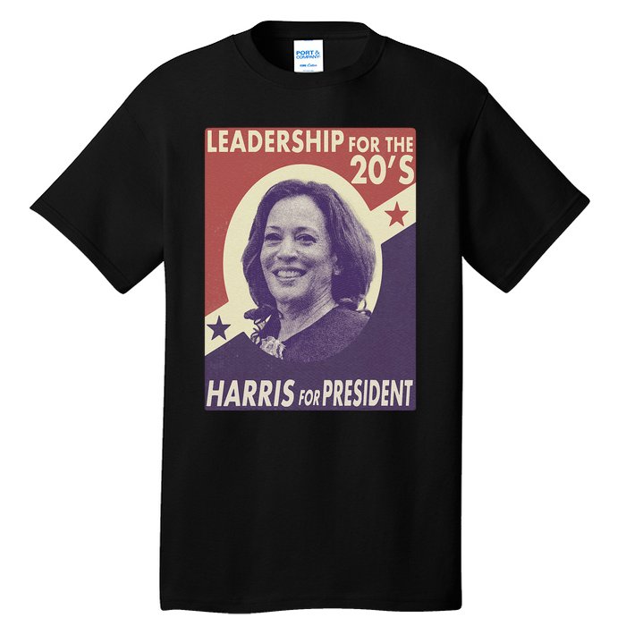 Kamala Harris For President 2024 Harris Retro Vintage Tall T-Shirt