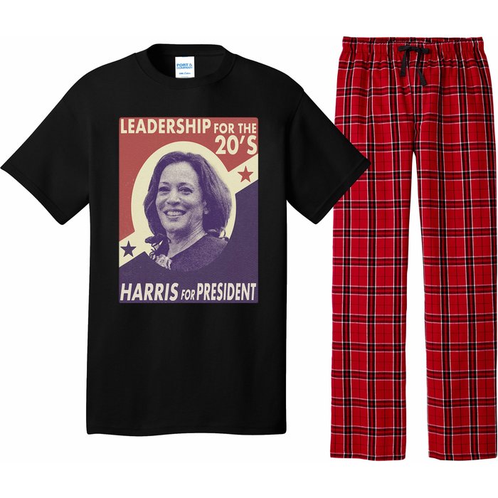 Kamala Harris For President 2024 Harris Retro Vintage Pajama Set