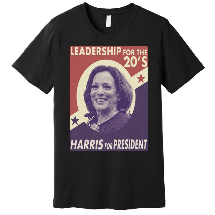 Kamala Harris For President 2024 Harris Retro Vintage Premium T-Shirt