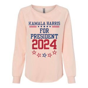 Kamala Harris For President 2024 Womens California Wash Sweatshirt