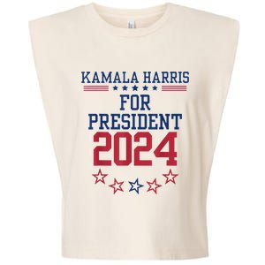 Kamala Harris For President 2024 Garment-Dyed Women's Muscle Tee