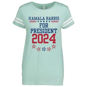 Kamala Harris For President 2024 Enza Ladies Jersey Football T-Shirt