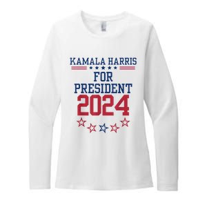 Kamala Harris For President 2024 Womens CVC Long Sleeve Shirt