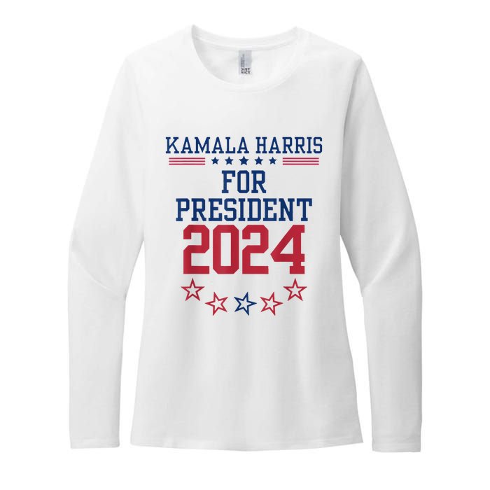 Kamala Harris For President 2024 Womens CVC Long Sleeve Shirt