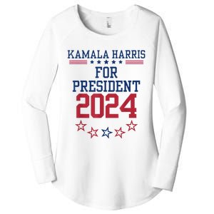 Kamala Harris For President 2024 Women's Perfect Tri Tunic Long Sleeve Shirt