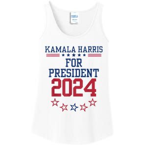 Kamala Harris For President 2024 Ladies Essential Tank