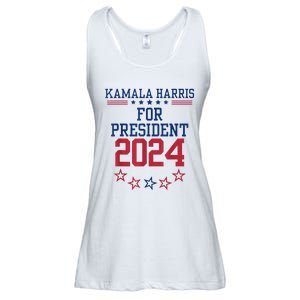 Kamala Harris For President 2024 Ladies Essential Flowy Tank