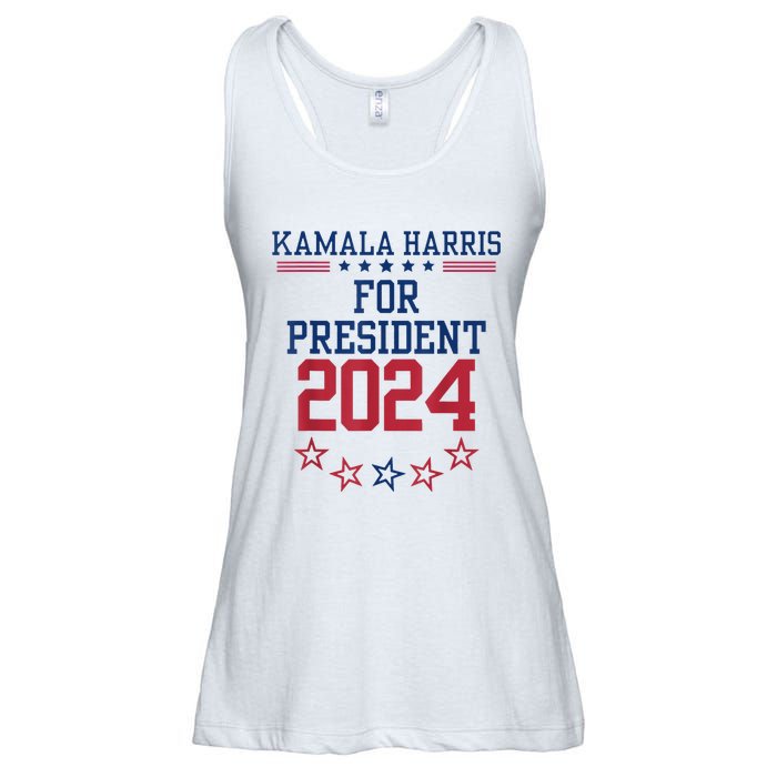 Kamala Harris For President 2024 Ladies Essential Flowy Tank