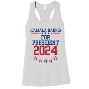 Kamala Harris For President 2024 Women's Racerback Tank