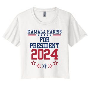 Kamala Harris For President 2024 Women's Crop Top Tee