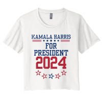 Kamala Harris For President 2024 Women's Crop Top Tee