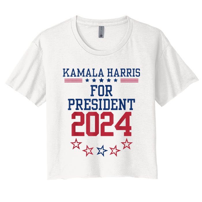 Kamala Harris For President 2024 Women's Crop Top Tee