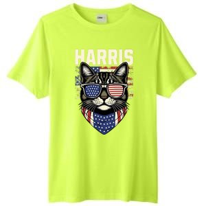 Kamala Harris For President 2024 Funny Cat Lady Graphic Tall Fusion ChromaSoft Performance T-Shirt