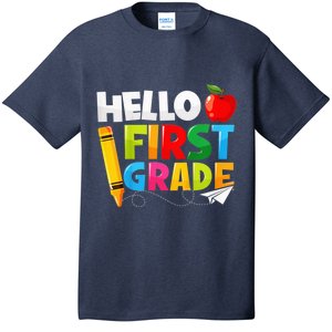 Kid Hello First Grade 1st Day Of School Teacher T-Shirt