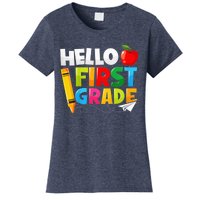 Kid Hello First Grade 1st Day Of School Teacher Women's T-Shirt