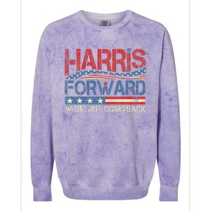 Kamala Harris Forward 2024 Presidential Election President Colorblast Crewneck Sweatshirt